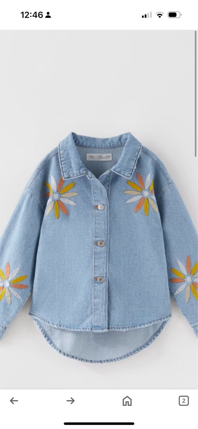 camisa vaquera niña 11-12 años