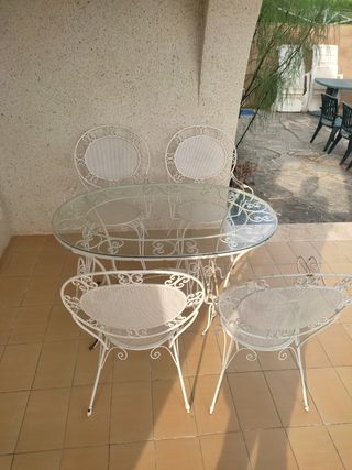 OFERTA!!!Conjunto jardin hierro forjado