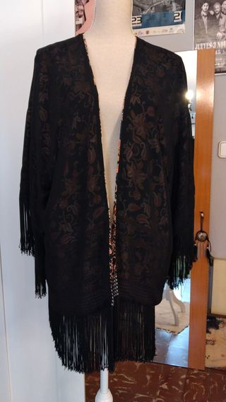 Kimono Flores Reversible Flecos