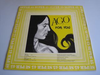 RARO DISCO DE VINILO MAXISINGLE ITALODISCO - AGO