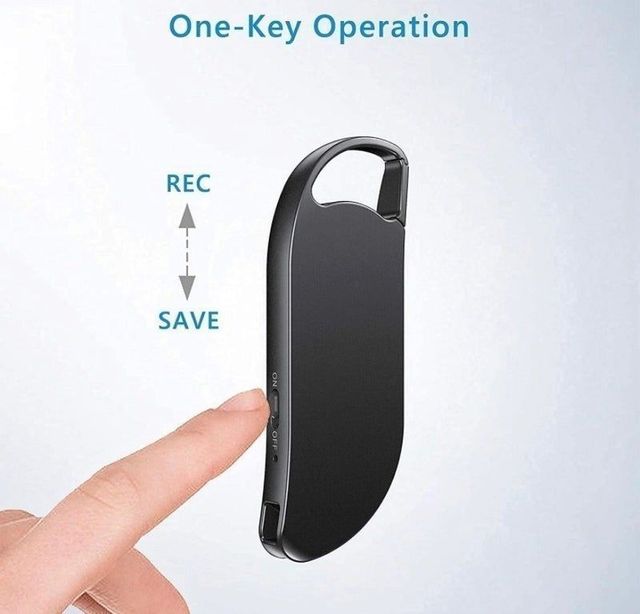 Grabador de voz ESPÍA 64GB en forma de llavero.