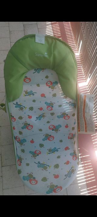 hamaca verde baño bebé plegable