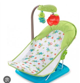 hamaca verde baño bebé plegable