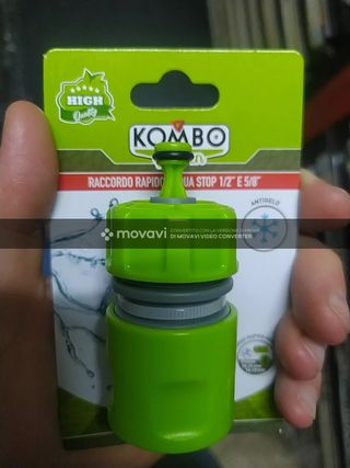 Raccordo Rapido Acqua Stop 1/2 E 5/8 Kombo