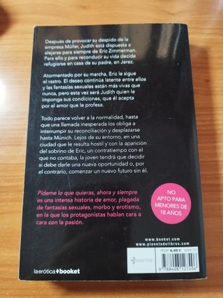 Libro: Pídeme lo que quieras, ahora y siempre.