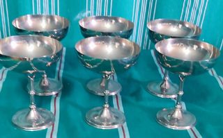 6 calici acciaio inalterabile