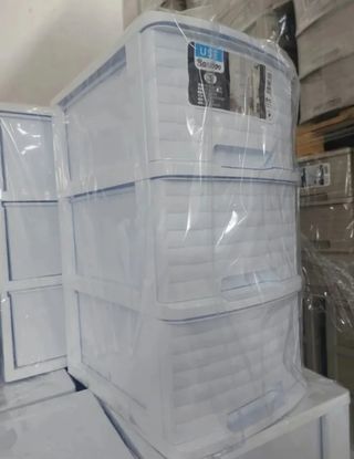 Cajoneras plástico 3 cajones 26x35x49