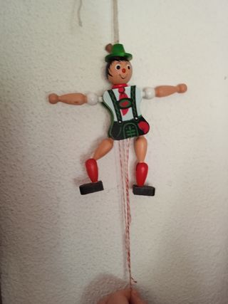 Marioneta madera Austria vintage