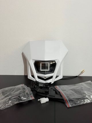 Careta moto led polisport blanca⚪️