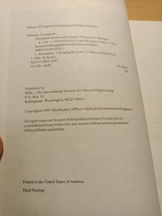 Aberration Theory Made Simple. Mahajan