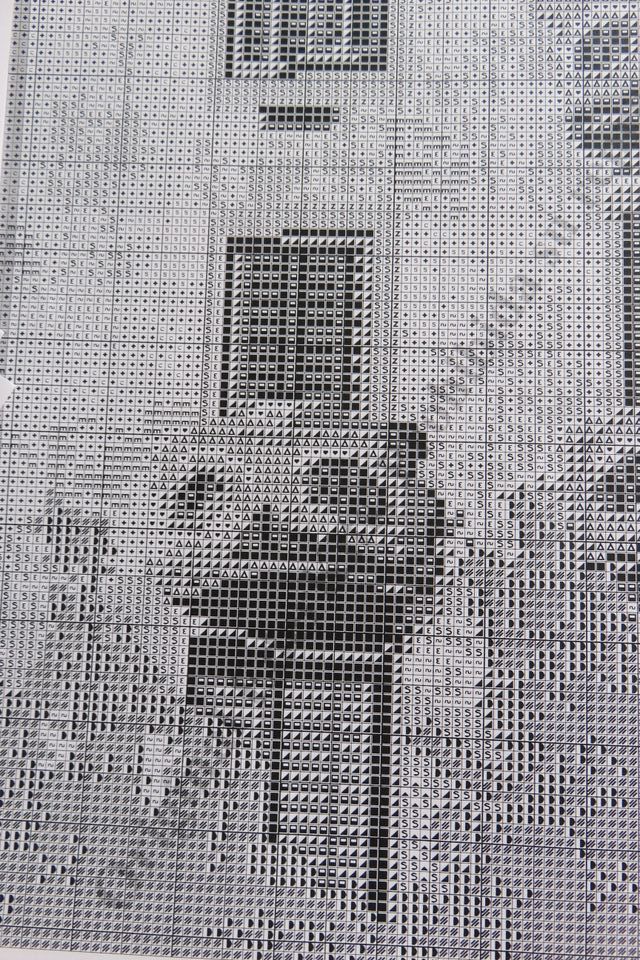 Punto de cruz esquema Casa Batllo