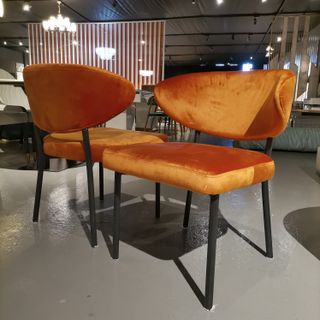 Silla terciopelo para comedor o restaurante