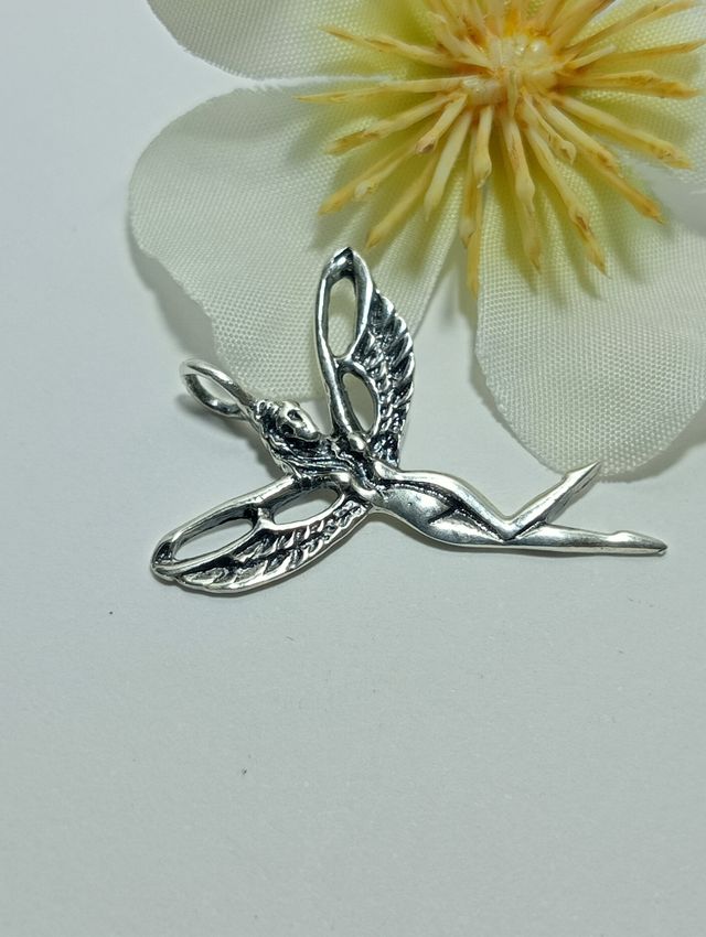 Colgante hada plata de ley 925.