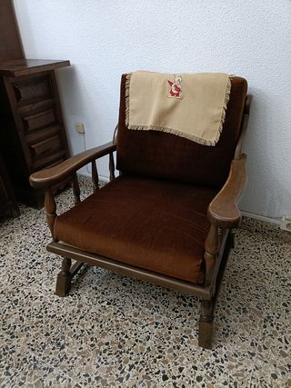 Sillón antiguo madera