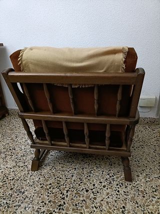 Sillón antiguo madera