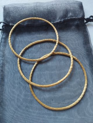 PULSERAS DE ORO VEGETAL