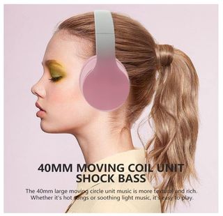 Cuffie Wireless Over-Ear Bambini microfono rosa