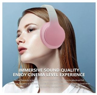 Cuffie Wireless Over-Ear Bambini microfono rosa