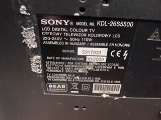 TV SONY BRAVIA 26”