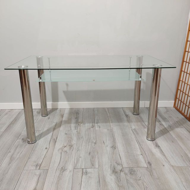 Mesa de Comedor doble cristal NUEVO