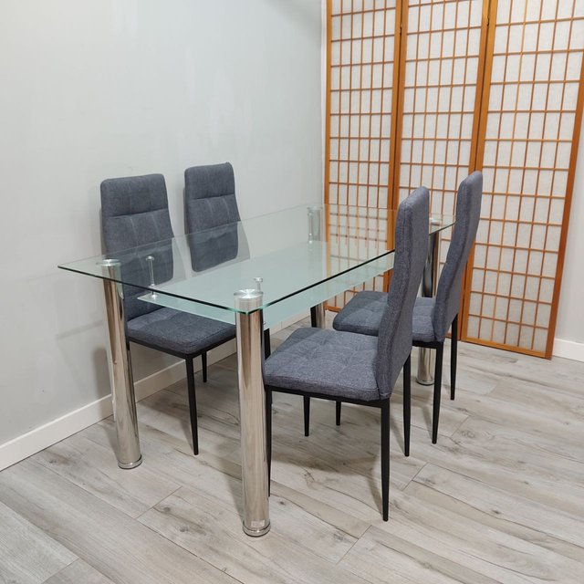 Mesa de Comedor doble cristal NUEVO