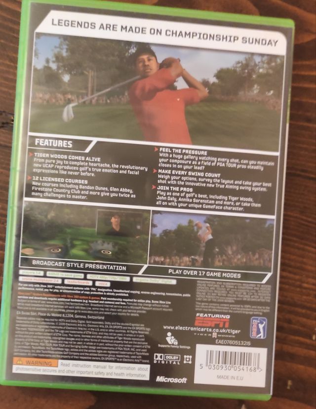 Tiger Woods PGA tour Golf Xbox