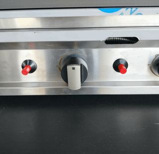 🦁 BA ╬ Plancha Acero Gas ╬ 100 cm