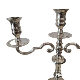 Nuovi 2 candelieri argento sheffield sterling 