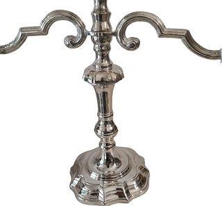 Nuovi 2 candelieri argento sheffield sterling 