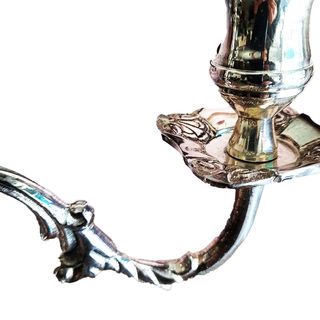 Nuovi 2 candelieri argento sheffield sterling 