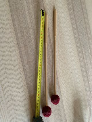 Baquetas de percusión, material escolar 