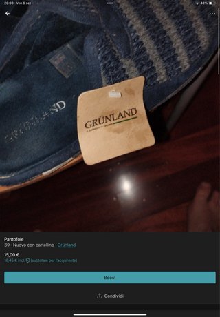 Pantofole grunland blu