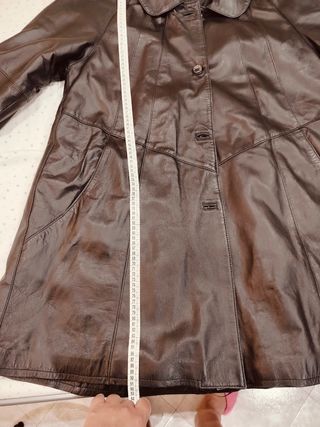 Cappottino in pelle nera