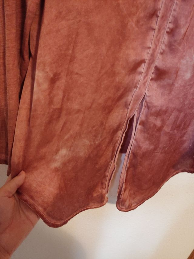 Camisa vintage en dos tejidos