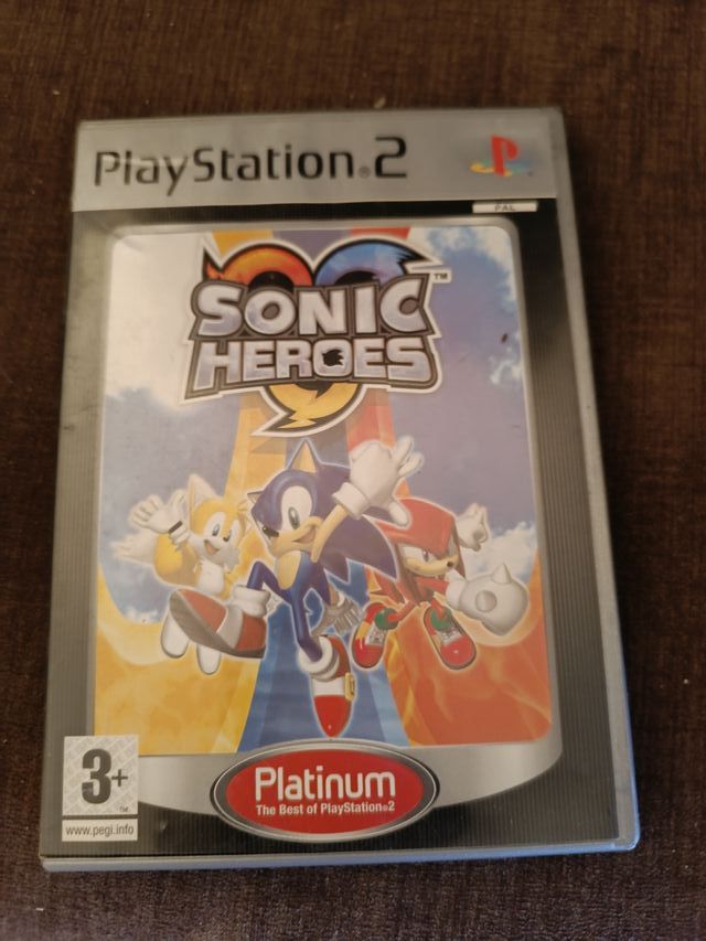 Sonic Heroes Ps2 Platinum sin manual Pal españa