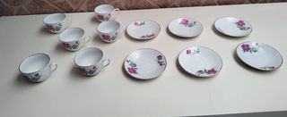 Juegos Taza con plato 6 parejas