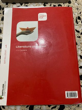 Libro de texto literatura universal