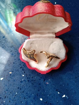 PENDIENTES CHAPADO ORO