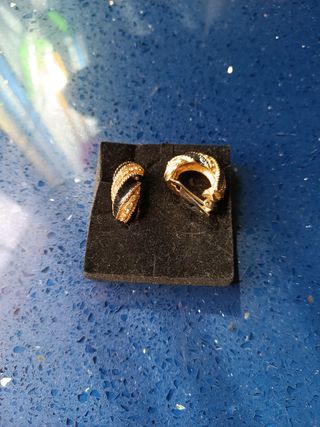 PENDIENTES CHAPADO ORO