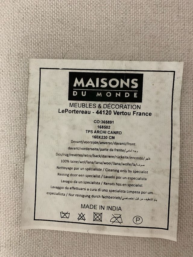 Alfombra 100% lana (160X230cm)