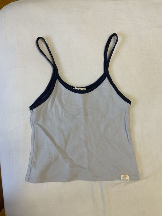 Top azul pull and bear