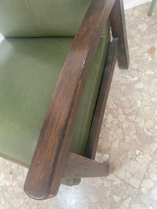 2 sillones polipiel retro vintage