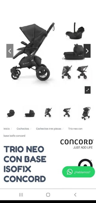 Silla completa Concord escucho ofertas