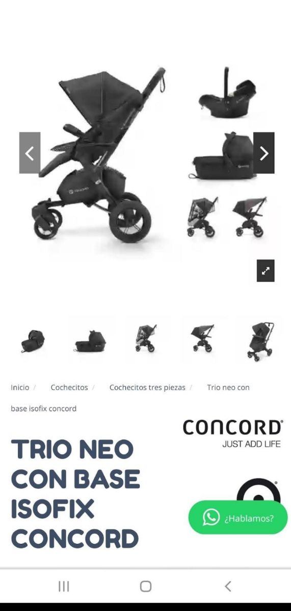 Silla completa Concord escucho ofertas