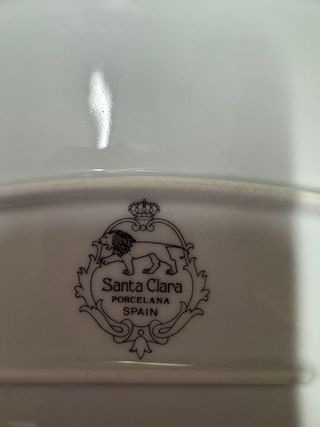 Fuente vajilla santa clara porcelana