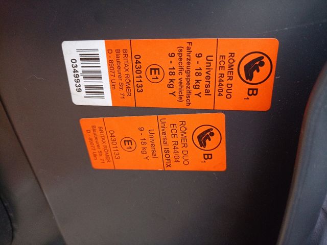 Seggiolino auto Isofix Römer