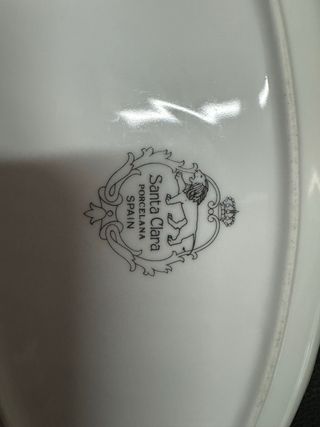 Fuente pequeña vajilla santa clara