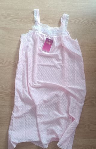 Camisón Rosa Detalle flores Goa Inicios 