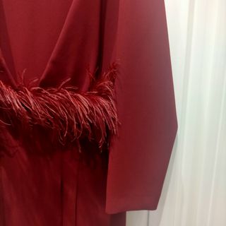 Vestido plumas 