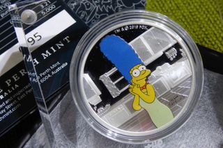 Monedas Familia Simpson- Plata - 2019/2020 escasas